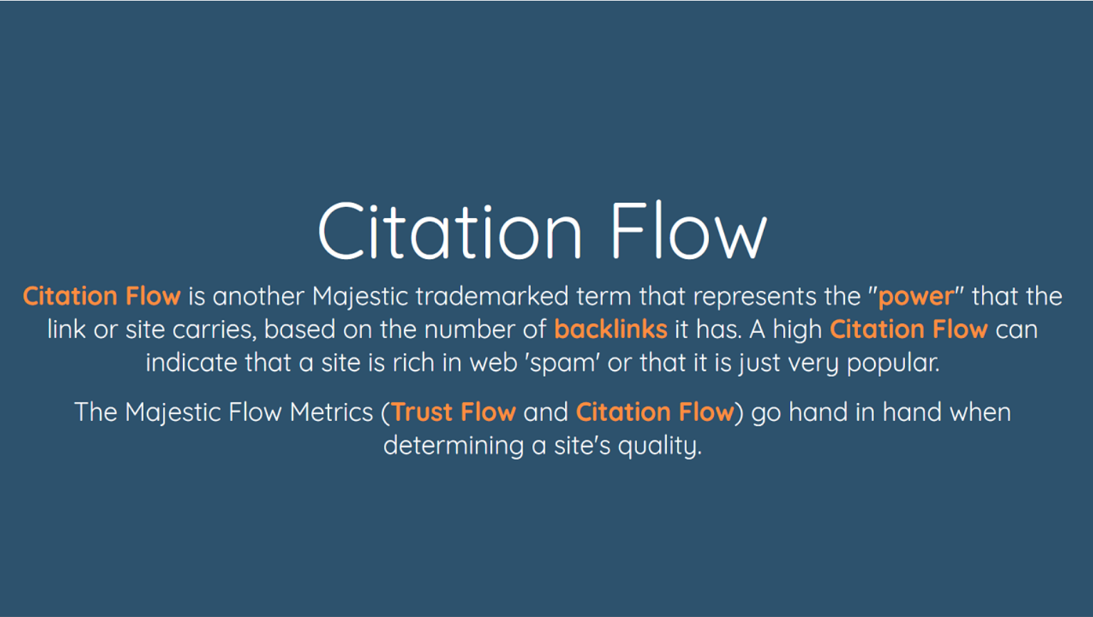 Explanation of citation flow